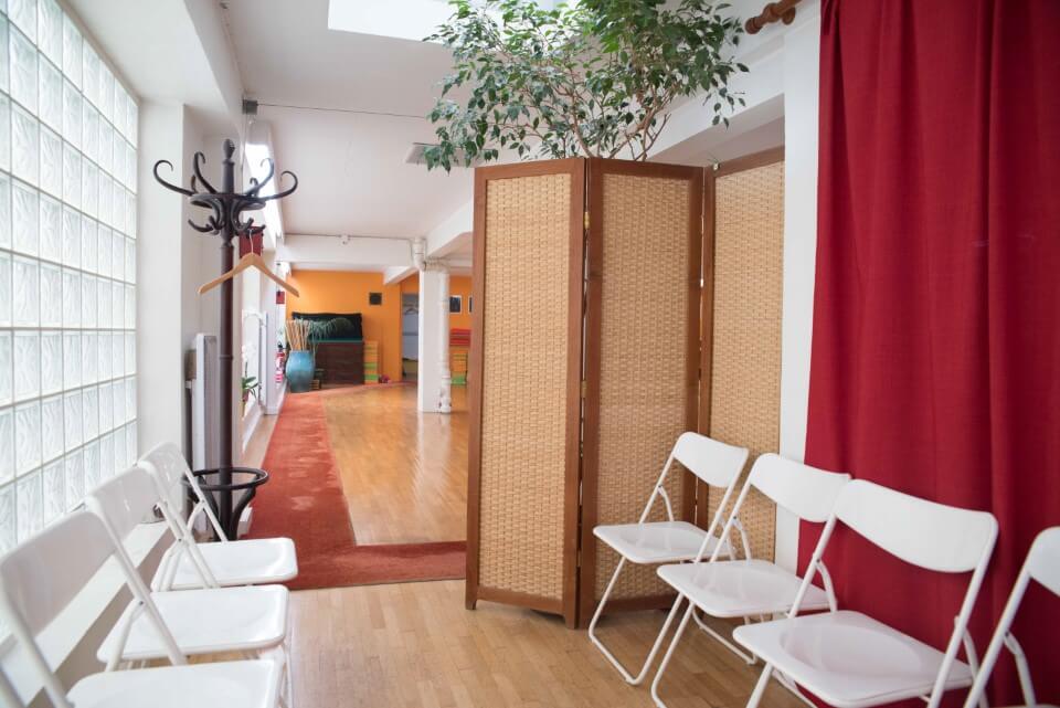 Vestiaires du studio